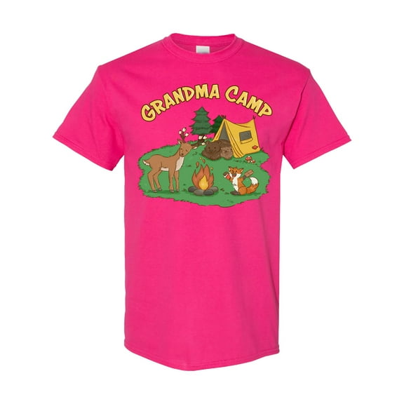 Inktastic Grandma Camp with Camping Animals T-Shirt