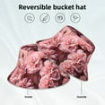 thumbnail image 6 of Balery Delicate Pink Carnations Sun Hats for Men Women Bucket Hat UPF 50+ Buckey Hat Boonie Hat Foldable UV Protection Hiking Beach Fishing Summer, 6 of 9