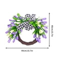 thumbnail image 3 of Descuento Relámpago Solo para Ti, Corona de simulación de primavera, corona para puerta de entrada, corona decorativa para colgar en la puerta durante todo el año Akmoler, 3 of 7