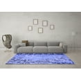 thumbnail image 3 of Ahgly Company Indoor Round Abstract Blue Modern Area Rugs, 7' Round, 3 of 4