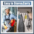 thumbnail image 5 of Bolsas pequeñas de lona para herramientas, paquete de 5 bolsas portátiles con cremallera, organizador de almacenamiento con lazo para colgar para carpinteros, herreros y jardinería, 5 of 5