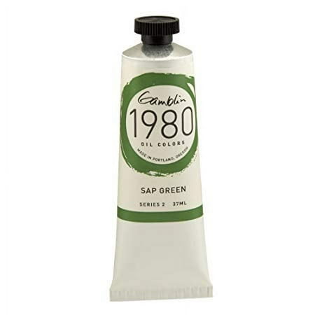 UPC: 0729911166611 | Gamblin – 1980 Oil Color – 150ml Tube – Sap Green