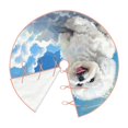 thumbnail image 3 of Salouo Cute Cloud Bichon Frise Christmas Tree Skirt 48" Farmhouse Christmas Decorations Snowman Xmas Tree Skirt Tree Mat for Holiday Party Decor, 3 of 8