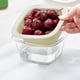 thumbnail image 4 of Juego de Colador y Tazón Apilables | Cesta para Lavar Frutas y Verduras de Doble Capa 2 En 1 | Colador de Alimentos y Ensaladera | Plástico Abs, Blanco/Rojo/Verde/Morado, 4 of 7