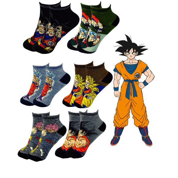 Calcetas Doobalo Dragon Ball Goku Moda Set 3 Pares
