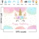 thumbnail image 4 of Fondo de unicornio arcoíris para decoración de fiesta de cumpleaños para niñas, acuarela, floral, purpurina, estrellas, puntos, unicornio, pastel, mesa, pancarta, suministros de estudio (5 x 3 pies) JAMW Sencillez, 4 of 5