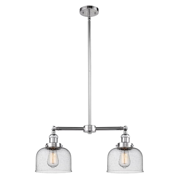 Innovations 2-LT LED Large Bell 22" Chandelier - Polished Chrome - 209-PC-G74-LED