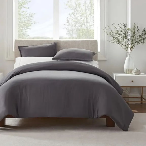 Simply Clean Solid Duvet cover King Grey