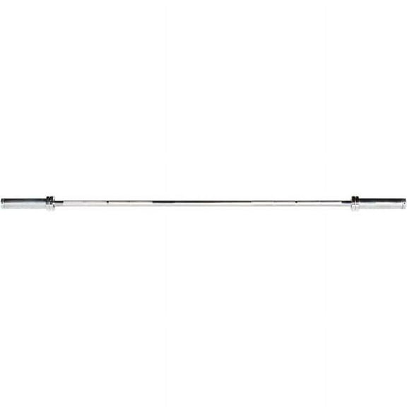 york barbell 32114 international hard chrome bar - 6 ft.