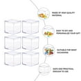 thumbnail image 3 of Milisten 6Pcs Clear Acrylic Candy Containers Transparent Storage Boxes for Cookies and Snacks, 3 of 4