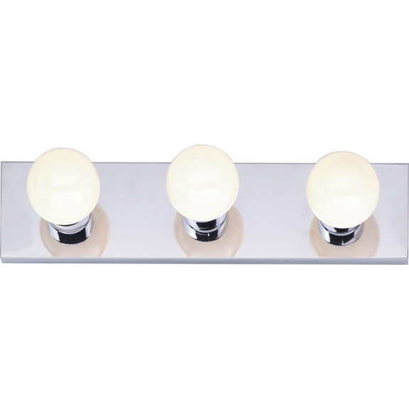 60/6112 Nuvo Lighting 3 Light Bath Vanity-24 Inches Wide by 7.63 Inches High-Polished Chrome Finish