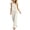 01 Beige, variant on Women's Linen 2 Piece Outfits, High Low Dressy Tank Top & Straight Pants Summer Business Casual Sets with Pockets