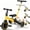 Yellow, variant on TNTANTS 4 in 1 Toddler Bike, Kids Tricycle for 1-5 Years Old, Toddler Tricycle for Boy Girl, Baby Balance Bike with Parent Steering Push Handle, Removable Pedal, Adjustable Seat Yellow