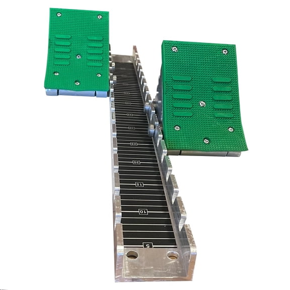 Amber Fight Gear Adjustable Aluminum Track Starting Blocks, 4-Angle Sprint Start Pedals with Anti-Slip Rubber & Steel Spikes, Professional Running Start Blocks for Training & Competition