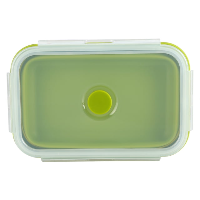 Fiambrera Portátil Plegable Del Silicón Plegable Del Almuerzo 800ml