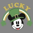 thumbnail image 2 of Boy's Mickey & Friends Mickey Mouse Lucky Rainbow Performance Graphic Tee Charcoal Heather Large, 2 of 4