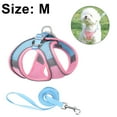 thumbnail image 2 of Soft Mesh Dog Harness and Leash Set for Walking, for Small Dogs and House Cats-Style 5&M, 2 of 6