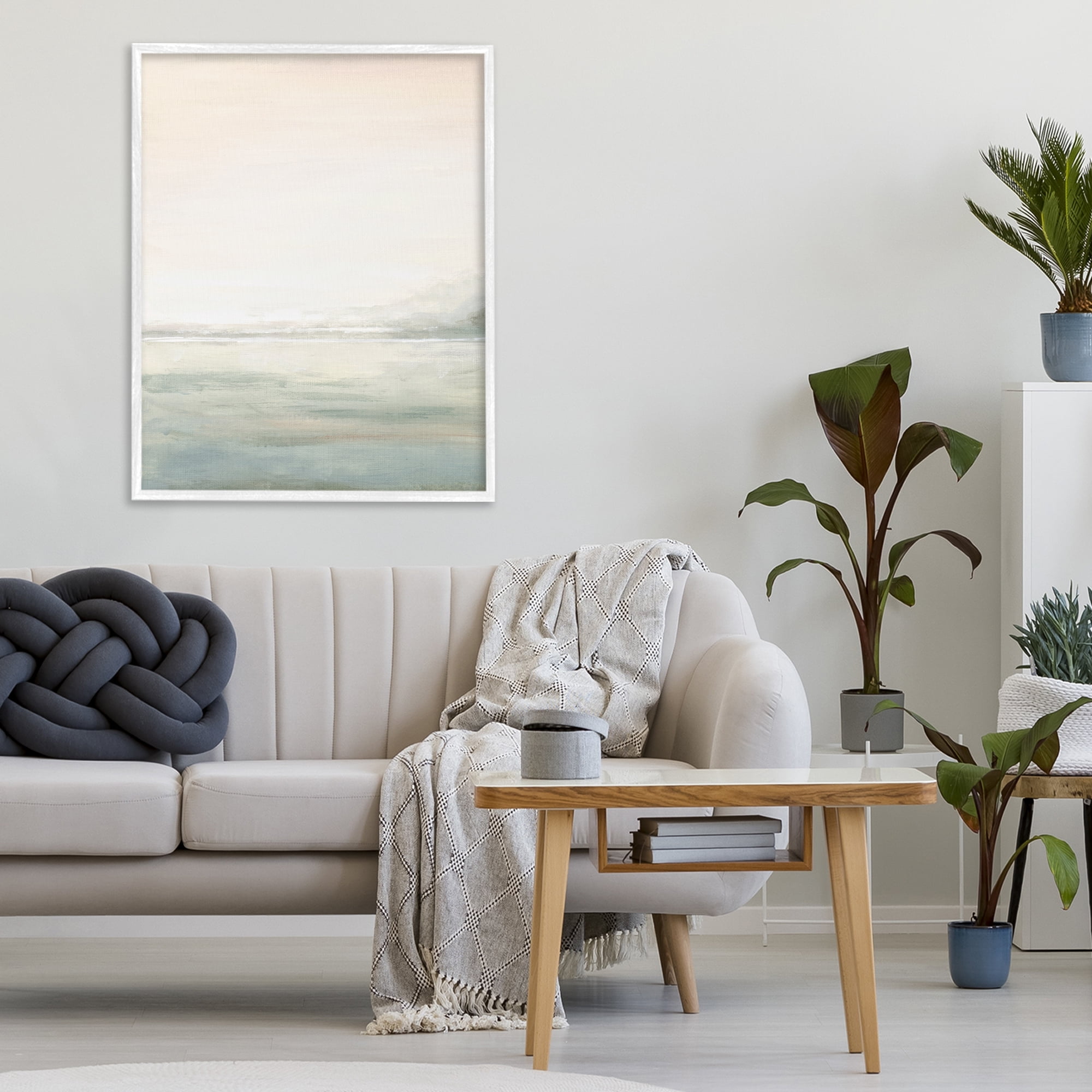 Stupell Industries Light Fog Atmosphere White Framed Giclee Art, design by Patricia Pinto