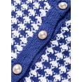 thumbnail image 5 of DOKOTOO Women's Long Sleeve Plaid Knit Cardigan - Pearl Button, Loose Fit, Vintage Style, 5 of 5