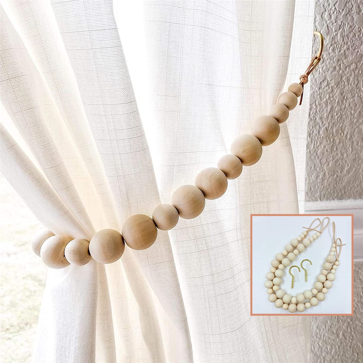 Tie Holder Decoration Clip Curtain Accessories Curtain Deco with Diamante Stones 