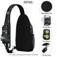 thumbnail image 3 of Crossbody Sling Backpack for Women Men Blue Small Dolphins Shoulder Sling Crossbody Casual Chest Bag for Travel Sports Running Hiking, 3 of 6