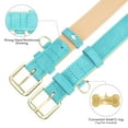 thumbnail image 6 of Jumpress Leather Dog Collar for Medium Large Dogs, Heavy Duty Soft Padded Large Dog Collar (Teal, L), 6 of 8