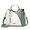 5500White & Green Color Block, variant on Small Compact Leather Crossbody Bag for Women with Shoulder Strap Women's Top-Handle Handbags with Heart-Shaped Tassel Pendant