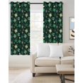 thumbnail image 2 of St. Patrick's Day Blackout Curtains for Bedroom Living Room Darkening Curtains 54 Inch Long Dark Green Lucky Shamrock Leaves Spring Short Curtain for Small Window Treatment Grommet Drapes 42"x54"x2, 2 of 9