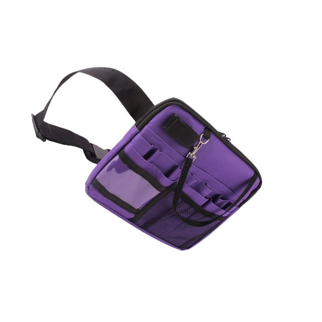 maskred Cloth Practical Nurse Tool Belt Tape Bracket For Easy Access To Tools Oxford Fabric Is purple 1Set