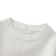 thumbnail image 5 of WIBACKER Winter Toddler Baby Boys Sweater Girls Pullover Sweatshirt Little Kids Solid Casual Tops, 5 of 6