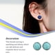 thumbnail image 4 of Minnieouse 1 par de pendientes de tuerca de acero inoxidable para mujer, regalos para novias y esposas, joyería decorativa, fiesta de celebración de Ropa, zapatos y accesorios Miscelánea tipo 22 Minnieouse AP011021-22, 4 of 6