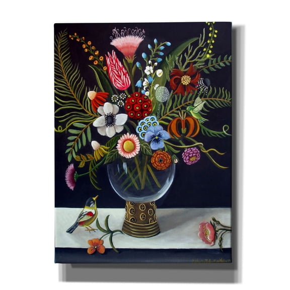 Epic Graffiti 'Floral Best' by Catherine A Nolin, Canvas Wall Art, 40"x54"