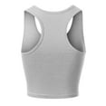 thumbnail image 4 of MixMatchy Women's Cotton Basic Sleeveless Racerback Sports Crop Tank Top, 4 of 4