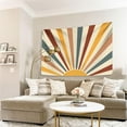 thumbnail image 3 of Sun Tapestry, Vintage Boho Tapestry Wall Hanging Aesthetic Rainbow Abstract Tapestries for Bedroom Bohemian Wall Retro Decor, 3 of 6