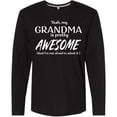 thumbnail image 3 of Inktastic Yeah My Grandma is Pretty Awesome Long Sleeve T-Shirt, 3 of 5
