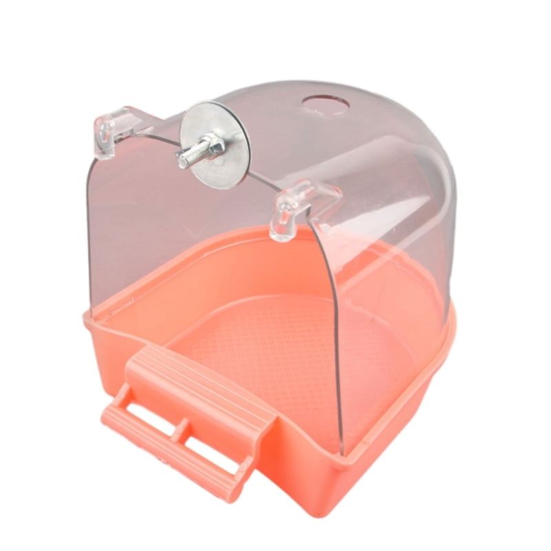 TINYSOME Bird Bathtub for Parakeets Bird Cage Bathing House Birdcage Mounted Bathroom