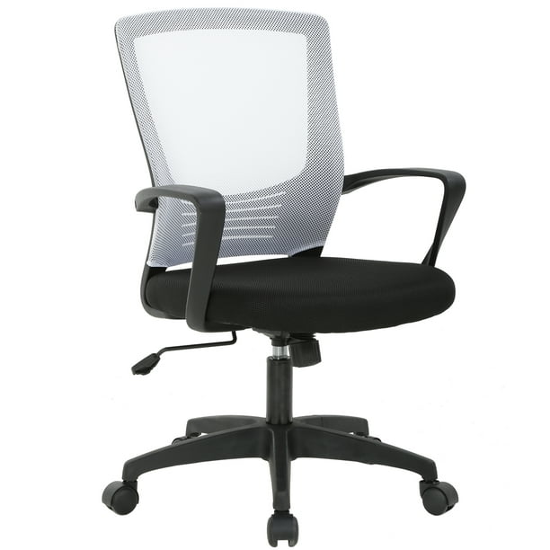 Ergonomic Office Chair Desk, Modern Task Chair With Arms