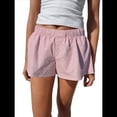 thumbnail image 2 of Calzoncillos Bóxer para Mujer, Pijama de Cuadros , Verano 2025, Pantalones Cortos Informales para Dormir Playa Y2K, Rosa, L, 2 of 5