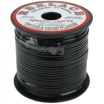Pepperell Rexlace Plastic Craft Lace, 3/32-Inch Wide, Black