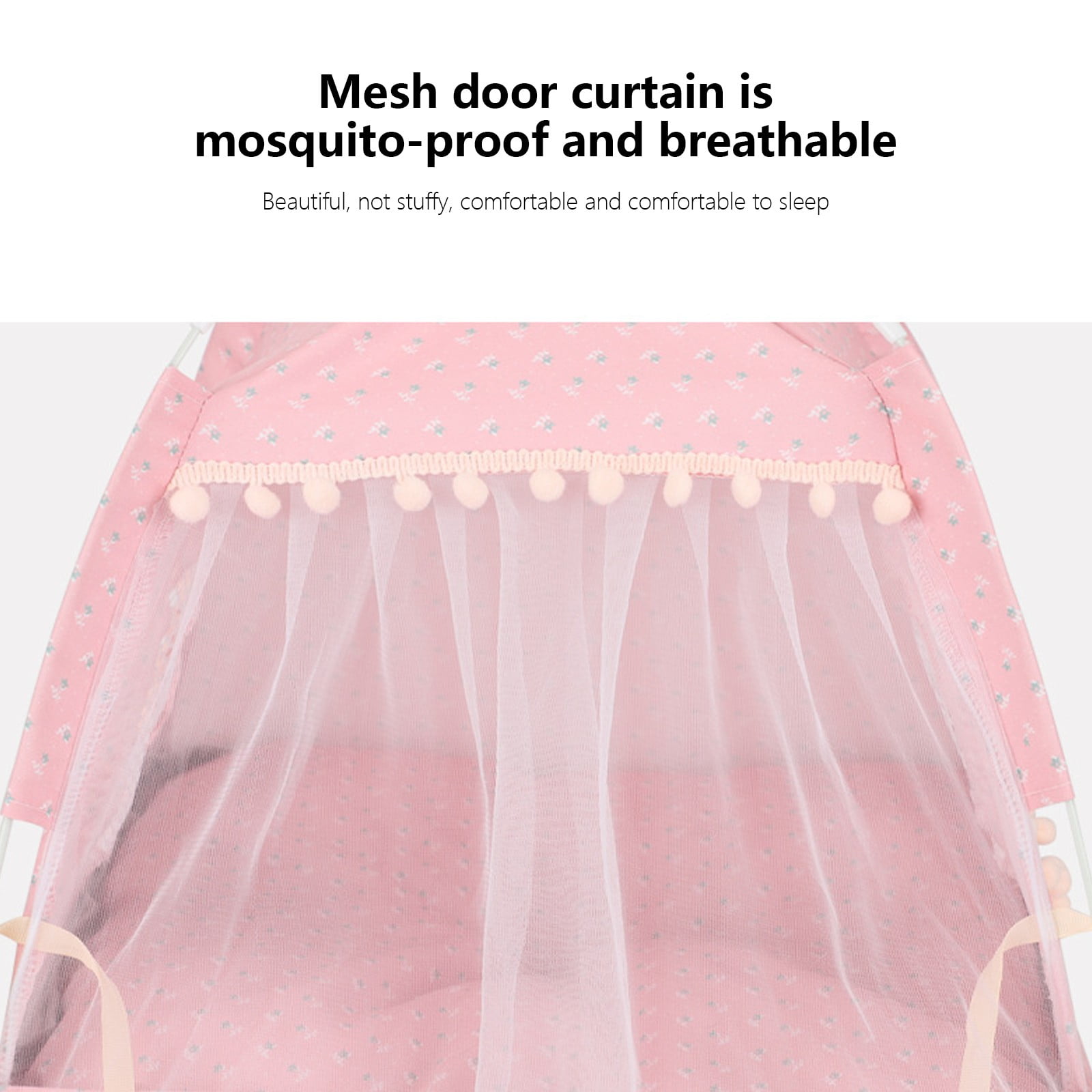 KTFgvq Pet Tent Outdoor Foldable Kennel Semi-Enclosed House Cool Mat for Dogs Summer Supplies, Pink