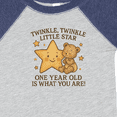 thumbnail image 4 of Inktastic Twinkle Twinkle Little Star One Year Old Birthday Boys or Girls Baby Bodysuit, 4 of 5