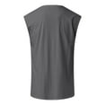 thumbnail image 5 of RATTOYY Mens  Tank Shirts Summer sleeveless Simple Solid Color With Shoulder Expansion Heart Comfy Versatile Chic Tank Shirts, 5 of 5