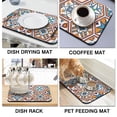 thumbnail image 4 of Revamp Kitchen with Mexican Coffee Drying Mat 19.5x12in Diatom Mud Dish Drying Pad Super Absorbent, Coffee Mat Stylish & Easy to Clean Kitchen Gadget, 4 of 7