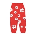 thumbnail image 3 of Women's Causal Print Drawstring High Waist Baggy Joggers Sweatpants With Pockets, 3 of 5