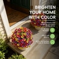 thumbnail image 6 of Safeglitz 18" Realistic Artificial Flowers for Outdoors with Ground Stakes – UV Resistant Faux Flowers, Artificial Outdoor Flowers for Garden, Porch, and Yard Decor, 6 of 8