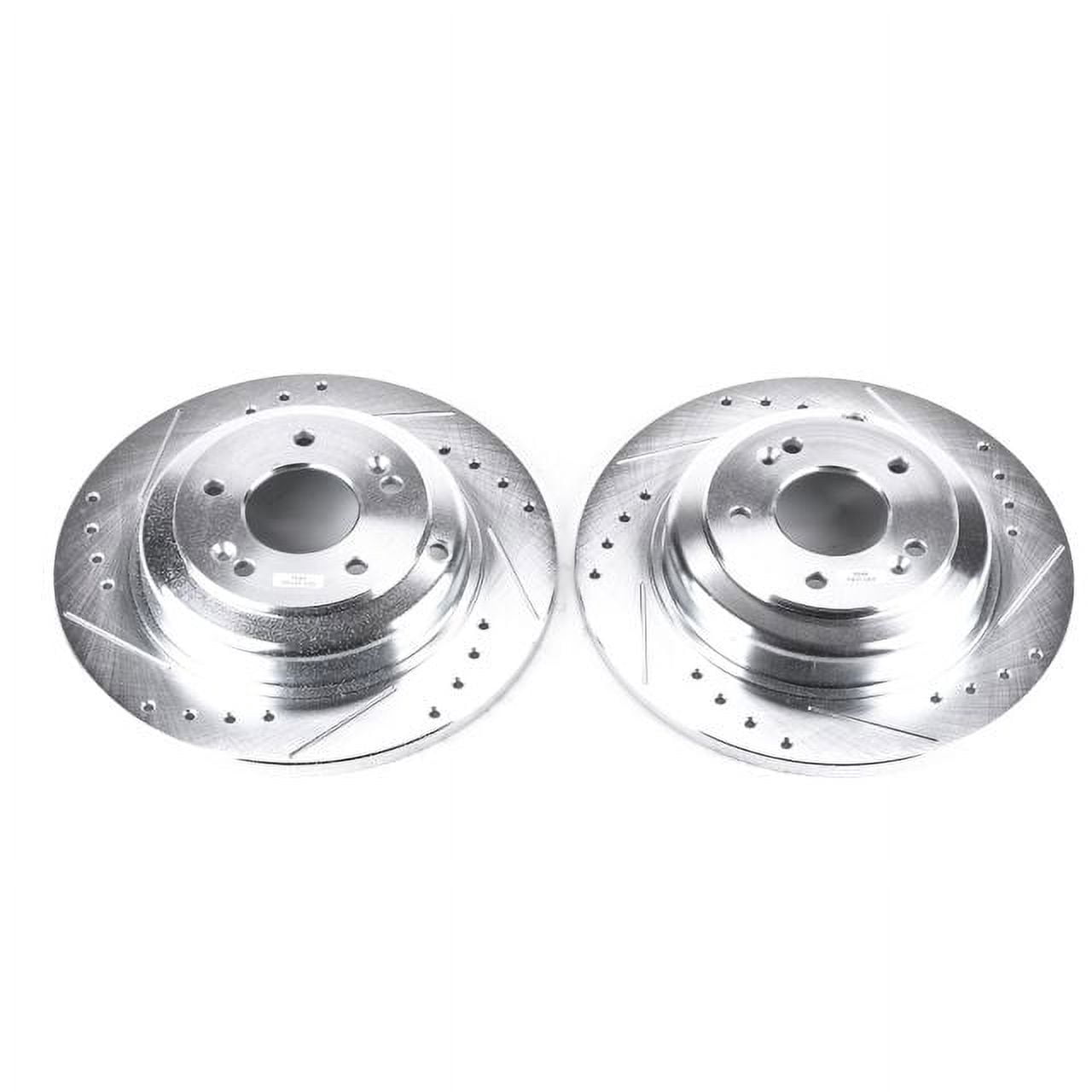 Power Stop Rear Pair of Drilled and Slotted Brake Rotors JBR1530XPR