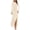 Beige, variant on Women's Maxi Dresses Fall Long Sleeve Wedding Guest Dress Mesh,Ruched,Bodycon,High Split,Solid Color,Ruffle, Mermaid,Cocktail Dresses,Prom,Party,Homecoming Dress,Fall Outfits