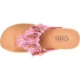 thumbnail image 5 of CLIFFS BY WHITE MOUNTAIN Womens Pink Sporty Floral Design Comfort Terris Round Toe Wedge Slip On Thong Sandals 6.5 M, 5 of 6