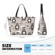 thumbnail image 4 of Easygdp Cartoon Bear Brown Bolsa de Viaje de Playa de Gran Capacidad, Bolsa Tote Perfecta para la Playa, Escapadas de Fin de Semana y Viajes, 4 of 7
