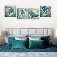 Nautical Canvas Wall Art Ocean Bathroom Decor Sea Pictures for Living